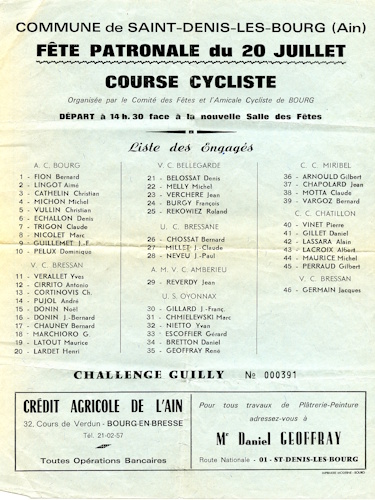 Course Cycliste 20 juillet 1969 001